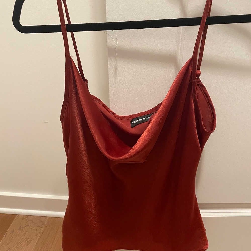 Silk Cowl Neck Tank
